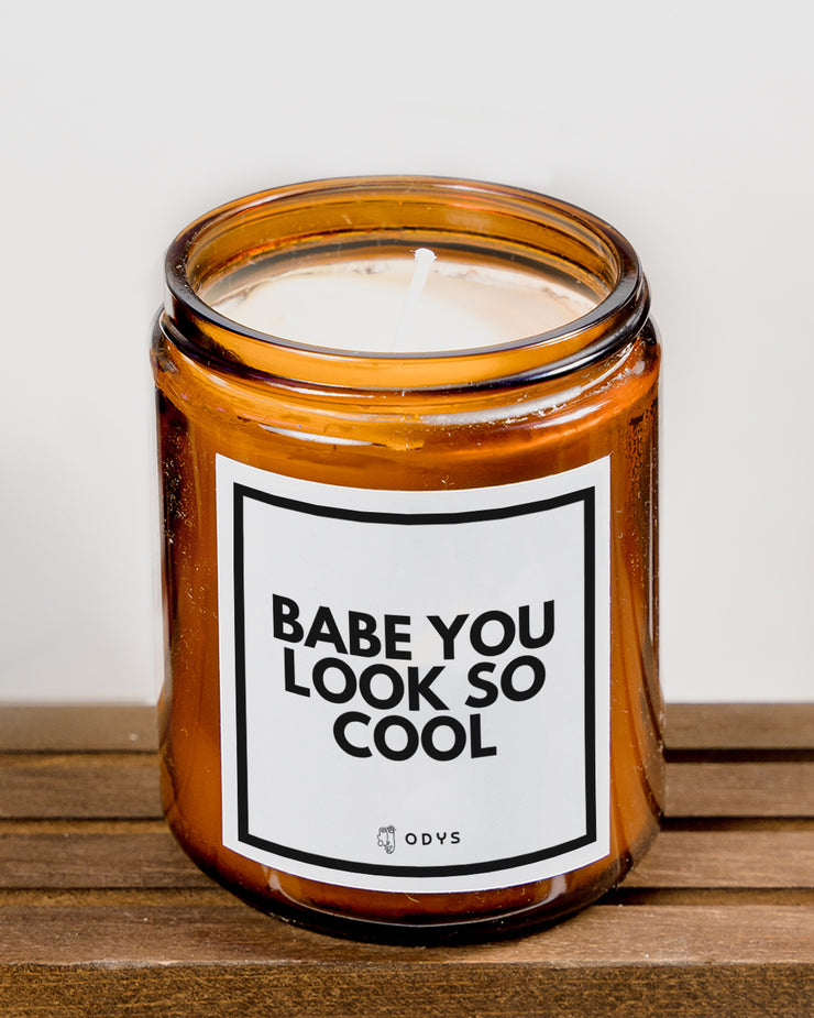 Candle "Babe you look so cool"
