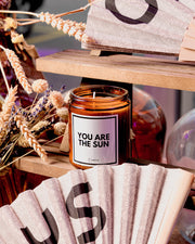Candle "You are the sun"