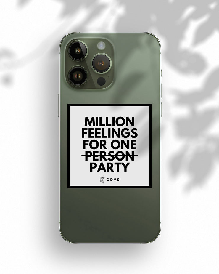 Sticker "Million feelings for one party" (5pcs)