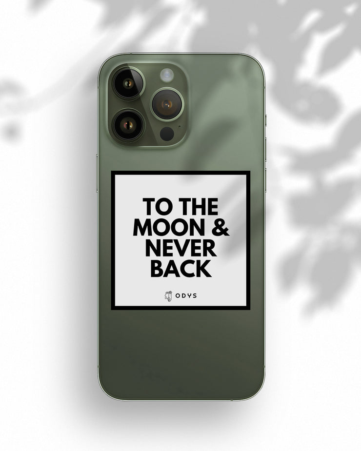 Stickers "To the moon and never back" (5pcs)