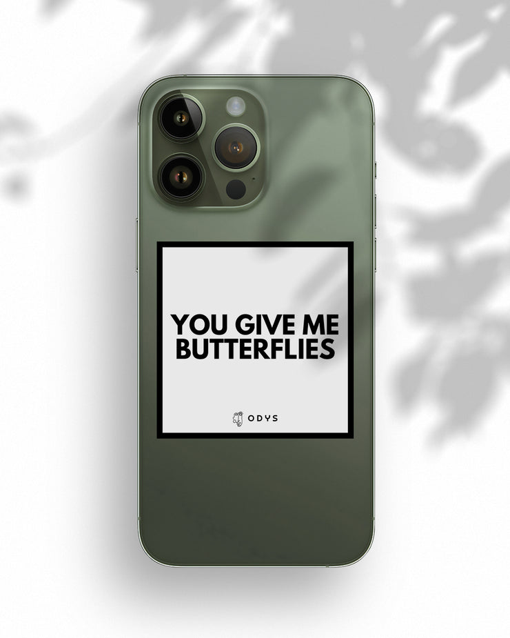 Stickers "You give me butterflies" (5pcs)